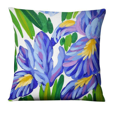 Dekoracija kućnog jastuka Vodene boje Cvijeće Slike Print Jastučnica Dekoracija doma Kauč Jastuk Božićni ukrasi Jastuci