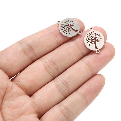 10 komada narukvica s listovima drveća, konektori od nehrđajućeg čelika, 15 mm zlatni konektor za šarm, DIY narukvica, dodaci za izradu nakita