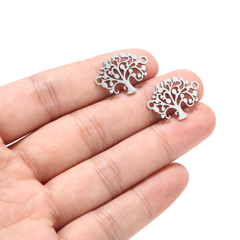 10 komada narukvica s listovima drveća, konektori od nehrđajućeg čelika, 15 mm zlatni konektor za šarm, DIY narukvica, dodaci za izradu nakita