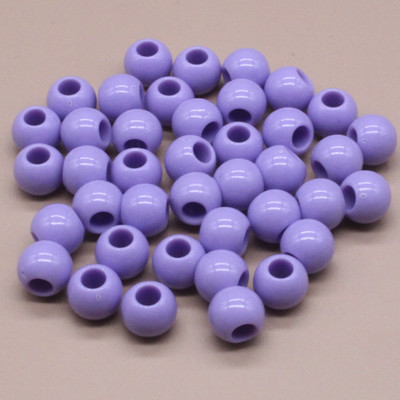 8/10 mm crne okrugle kuglaste razmaknice s velikom rupom za izradu nakita DIY dodaci za nakit