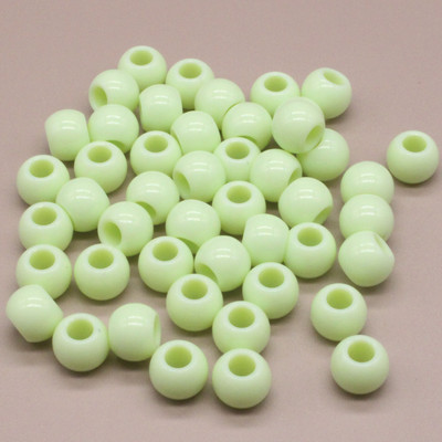 8/10 mm crne okrugle kuglaste razmaknice s velikom rupom za izradu nakita DIY dodaci za nakit