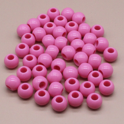 8/10 mm crne okrugle kuglaste razmaknice s velikom rupom za izradu nakita DIY dodaci za nakit