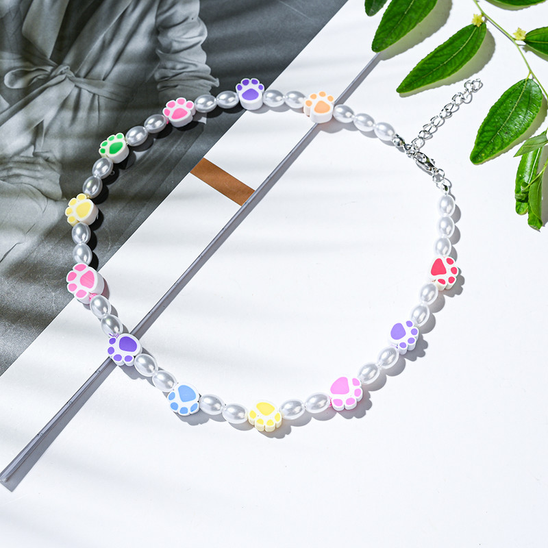 30/50/100kom Kawaii pseća šapa Odstojnik od polimerske gline Rasute perle za izradu nakita Diy Narukvica Ogrlica Dodaci