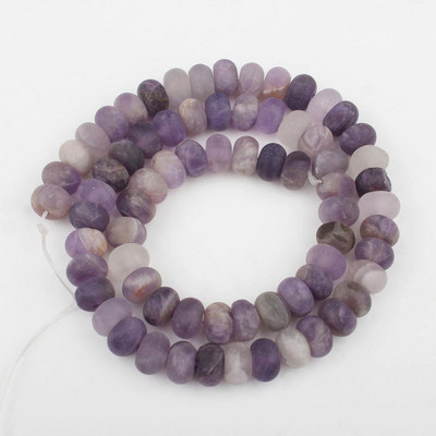 Prirodni mat kamen Rondelle Spacer perle Tirkizni agati Kvarcni mineral Abakus perle za izradu nakita Ručno izrađena narukvica Diy