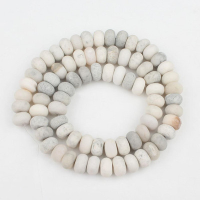Prirodni mat kamen Rondelle Spacer perle Tirkizni agati Kvarcni mineral Abakus perle za izradu nakita Ručno izrađena narukvica Diy
