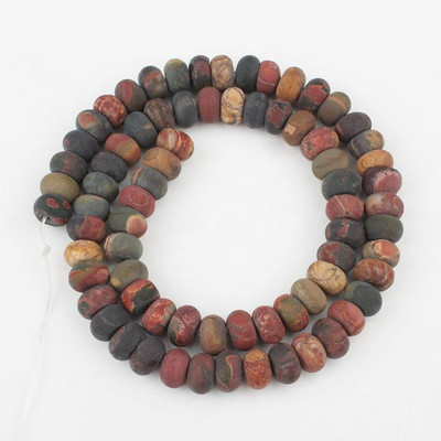 Prirodni mat kamen Rondelle Spacer perle Tirkizni agati Kvarcni mineral Abakus perle za izradu nakita Ručno izrađena narukvica Diy