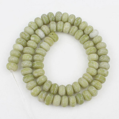 Prirodni mat kamen Rondelle Spacer perle Tirkizni agati Kvarcni mineral Abakus perle za izradu nakita Ručno izrađena narukvica Diy