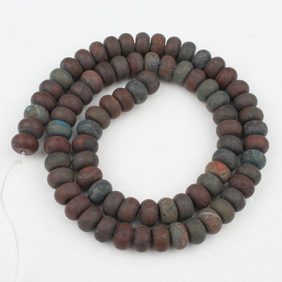 Prirodni mat kamen Rondelle Spacer perle Tirkizni agati Kvarcni mineral Abakus perle za izradu nakita Ručno izrađena narukvica Diy