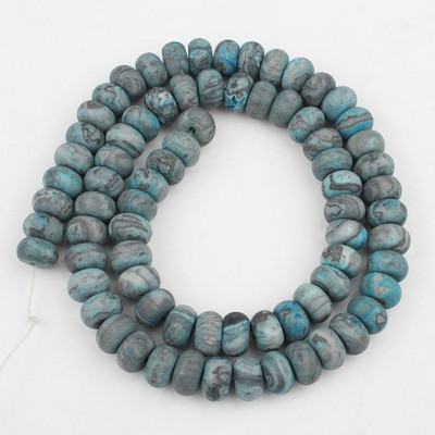 Prirodni mat kamen Rondelle Spacer perle Tirkizni agati Kvarcni mineral Abakus perle za izradu nakita Ručno izrađena narukvica Diy