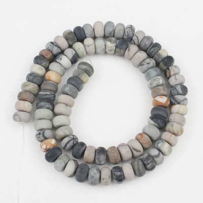 Prirodni mat kamen Rondelle Spacer perle Tirkizni agati Kvarcni mineral Abakus perle za izradu nakita Ručno izrađena narukvica Diy