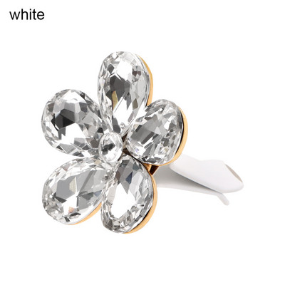 1 buc. flori colorate cu strass, priză de aer pentru mașină, clemă decorativă, cristal, farmece pentru mașină, decorație interioară drăguță, accesorii auto