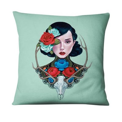 Jastučnica s tiskom britanske umjetnosti Elegantna ženska jastučić sa slikama Ukrasni jastuci Kućni dekor Jastuk za kauč 45*45 Almofadas