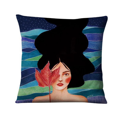 Jastučnica s tiskom britanske umjetnosti Elegantna ženska jastučić sa slikama Ukrasni jastuci Kućni dekor Jastuk za kauč 45*45 Almofadas