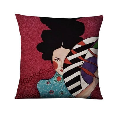 Jastučnica s tiskom britanske umjetnosti Elegantna ženska jastučić sa slikama Ukrasni jastuci Kućni dekor Jastuk za kauč 45*45 Almofadas