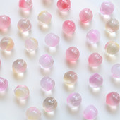 10 kom 11*12 mm ružičasta breskvasta staklena labava perla s polurupom za DIY izradu nakita naušnice ogrlica narukvica