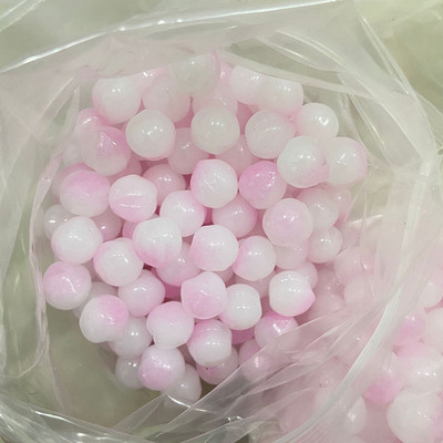 10 kom 11*12 mm ružičasta breskvasta staklena labava perla s polurupom za DIY izradu nakita naušnice ogrlica narukvica