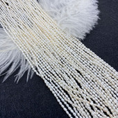 2–4 mm išskirtiniai A klasės natūralūs gėlavandeniai soros karoliukai, žavūs perlai, moteriški papuošalai „pasidaryk pats“ gaminimas „pasidaryk pats“ perlų vėrinys, 1 vijos auskaras