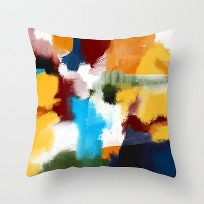 Nordijsko svjetlo, luksuzni kauč s printom, kreativna navlaka za jastuk, apstraktna uljana slika, jastučnica, uređenje doma, posteljina za automobile za zabave