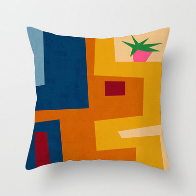 Nordijsko svjetlo, luksuzni kauč s printom, kreativna navlaka za jastuk, apstraktna uljana slika, jastučnica, uređenje doma, posteljina za automobile za zabave