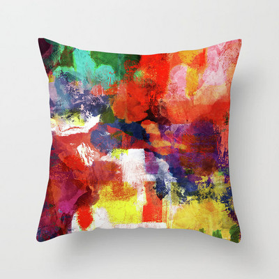 Nordijsko svjetlo, luksuzni kauč s printom, kreativna navlaka za jastuk, apstraktna uljana slika, jastučnica, uređenje doma, posteljina za automobile za zabave