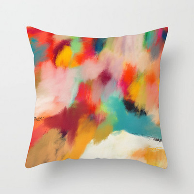 Nordijsko svjetlo, luksuzni kauč s printom, kreativna navlaka za jastuk, apstraktna uljana slika, jastučnica, uređenje doma, posteljina za automobile za zabave