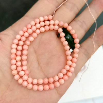 Veleprodajne perle od prirodnog kamena tamnocrvene koraljne okrugle šarmirane labave perle za izradu nakita 2mm-12mm odaberite veličinu diy narukvica 15"