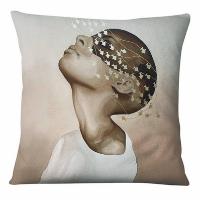 Dekoracija jastuka za dom Nova klasična ljepota Jastučnica s umjetničkim printom Retro zlatna folija Jastučići od lanene posteljine Ukrasni jastuk Almofadas