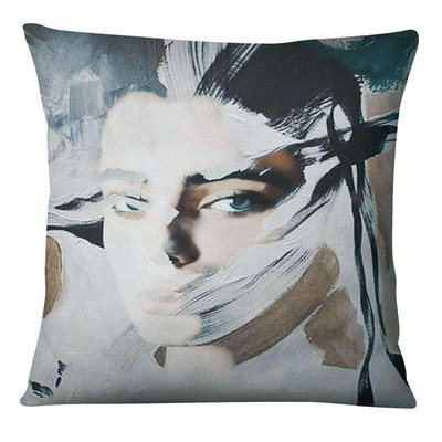 Dekoracija jastuka za dom Nova klasična ljepota Jastučnica s umjetničkim printom Retro zlatna folija Jastučići od lanene posteljine Ukrasni jastuk Almofadas