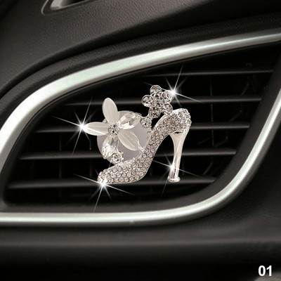 Crystal Diamond Crown Dodaci za automobile za djevojčice Torbica s dijamantima Kristalne visoke potpetice Osvježivač automobila Parfem Difuzor Rođendanski dar