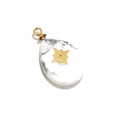 4 komada prirodnog kamena od nehrđajućeg čelika, privjesci u obliku suze, dragi kamen, privjesci u obliku kapi vode za DIY ogrlice, perle za izradu nakita