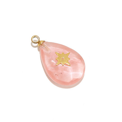 4 komada prirodnog kamena od nehrđajućeg čelika, privjesci u obliku suze, dragi kamen, privjesci u obliku kapi vode za DIY ogrlice, perle za izradu nakita