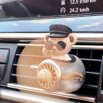 Αποσμητικό αυτοκινήτου Bear Pilot Vent Perfume Clip Auto Εσωτερικό Αξεσουάρ Χαριτωμένος έλικας Διάχυσης αρώματος Άρωμα Ocean Flavoring