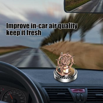 Соларен автомобилен освежител за въздух Автоматично въртене Автомобилен освежител за въздух Парфюмна седалка Творчески въртящ се рул Автомобилен парфюм Автомобилни декорации