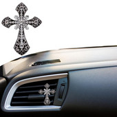 Parfem za automobil Osvježivač zraka Bling Cross Stezaljke za ventilacijske otvore automobila Automatski osvježivači zraka Štipaljke za ventilacijske otvore za žene Difuzor mirisa za unutrašnjost automobila