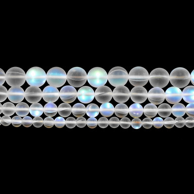 Višebojni mat mjesečev kamen, austrijsko kristalno staklo, okrugle labave perle 6/8/10/12 mm 15 inča za izradu nakita, DIY, ogrlica, narukvica