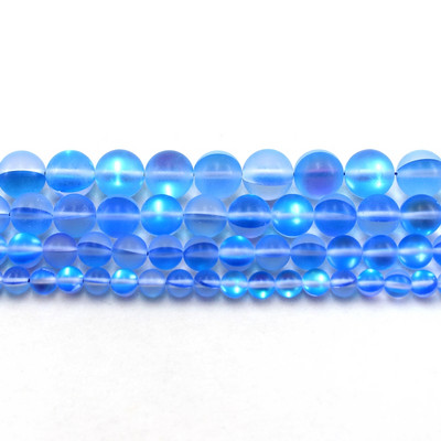 Višebojni mat mjesečev kamen, austrijsko kristalno staklo, okrugle labave perle 6/8/10/12 mm 15 inča za izradu nakita, DIY, ogrlica, narukvica