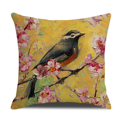 Akvarel ptica Jastučnica Jastučnica Uredski uredski kauč Jastučnica Ukrasna jastučnica