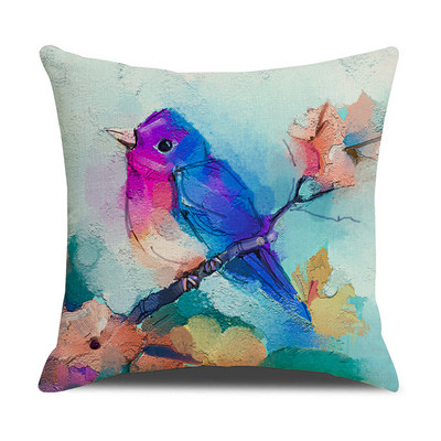 Akvarel ptica Jastučnica Jastučnica Uredski uredski kauč Jastučnica Ukrasna jastučnica
