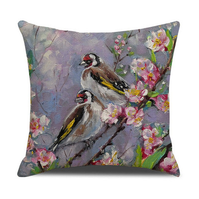 Akvarel ptica Jastučnica Jastučnica Uredski uredski kauč Jastučnica Ukrasna jastučnica