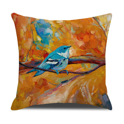 Akvarel ptica Jastučnica Jastučnica Uredski uredski kauč Jastučnica Ukrasna jastučnica