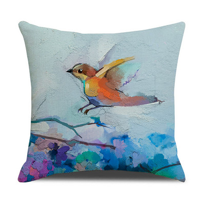 Akvarel ptica Jastučnica Jastučnica Uredski uredski kauč Jastučnica Ukrasna jastučnica
