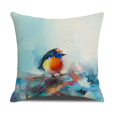 Akvarel ptica Jastučnica Jastučnica Uredski uredski kauč Jastučnica Ukrasna jastučnica