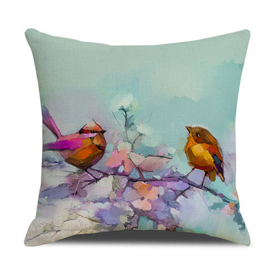 Akvarel ptica Jastučnica Jastučnica Uredski uredski kauč Jastučnica Ukrasna jastučnica