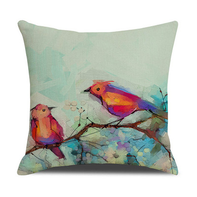 Akvarel ptica Jastučnica Jastučnica Uredski uredski kauč Jastučnica Ukrasna jastučnica