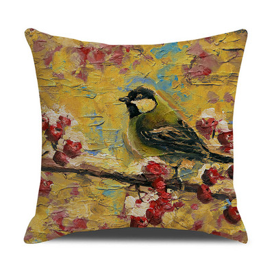 Akvarel ptica Jastučnica Jastučnica Uredski uredski kauč Jastučnica Ukrasna jastučnica