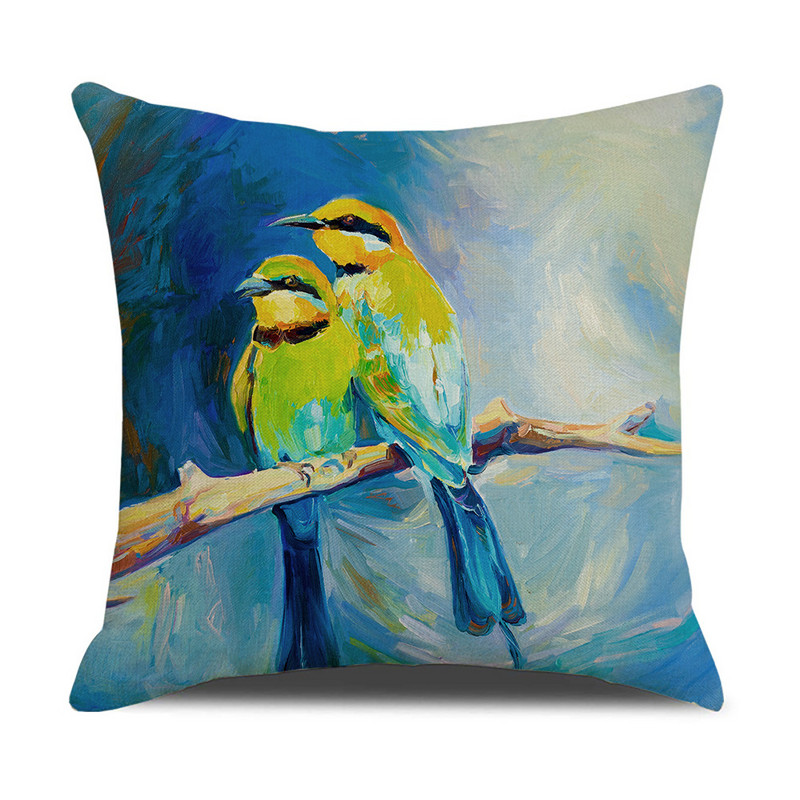 Akvarel ptica Jastučnica Jastučnica Uredski uredski kauč Jastučnica Ukrasna jastučnica