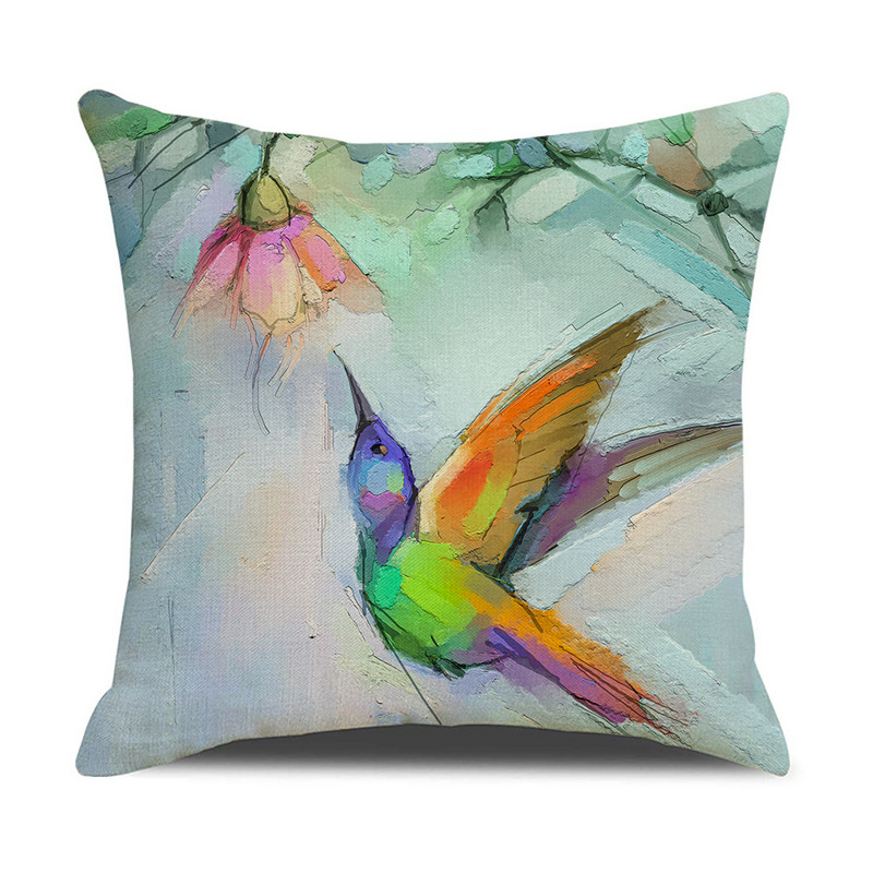Akvarel ptica Jastučnica Jastučnica Uredski uredski kauč Jastučnica Ukrasna jastučnica