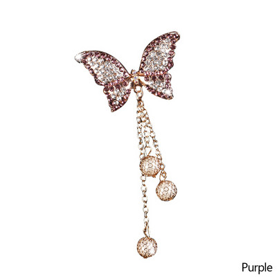 Rhinestone Butterfly autós parfüm gyémánt színes pillangó autós légfrissítő parfüm klip autó dekorációs kiegészítők belső tér