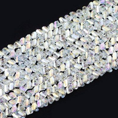 8 mm 90 komada Tetraedarski trokut Austrijski kristalni privjesci Staklene labave perle za nakit Ogrlice Narukvice Izrada DIY dodataka