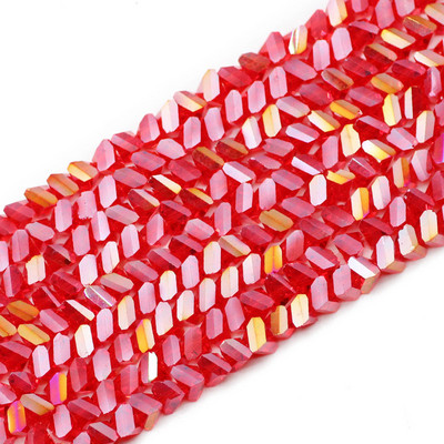 8 mm 90 komada Tetraedarski trokut Austrijski kristalni privjesci Staklene labave perle za nakit Ogrlice Narukvice Izrada DIY dodataka